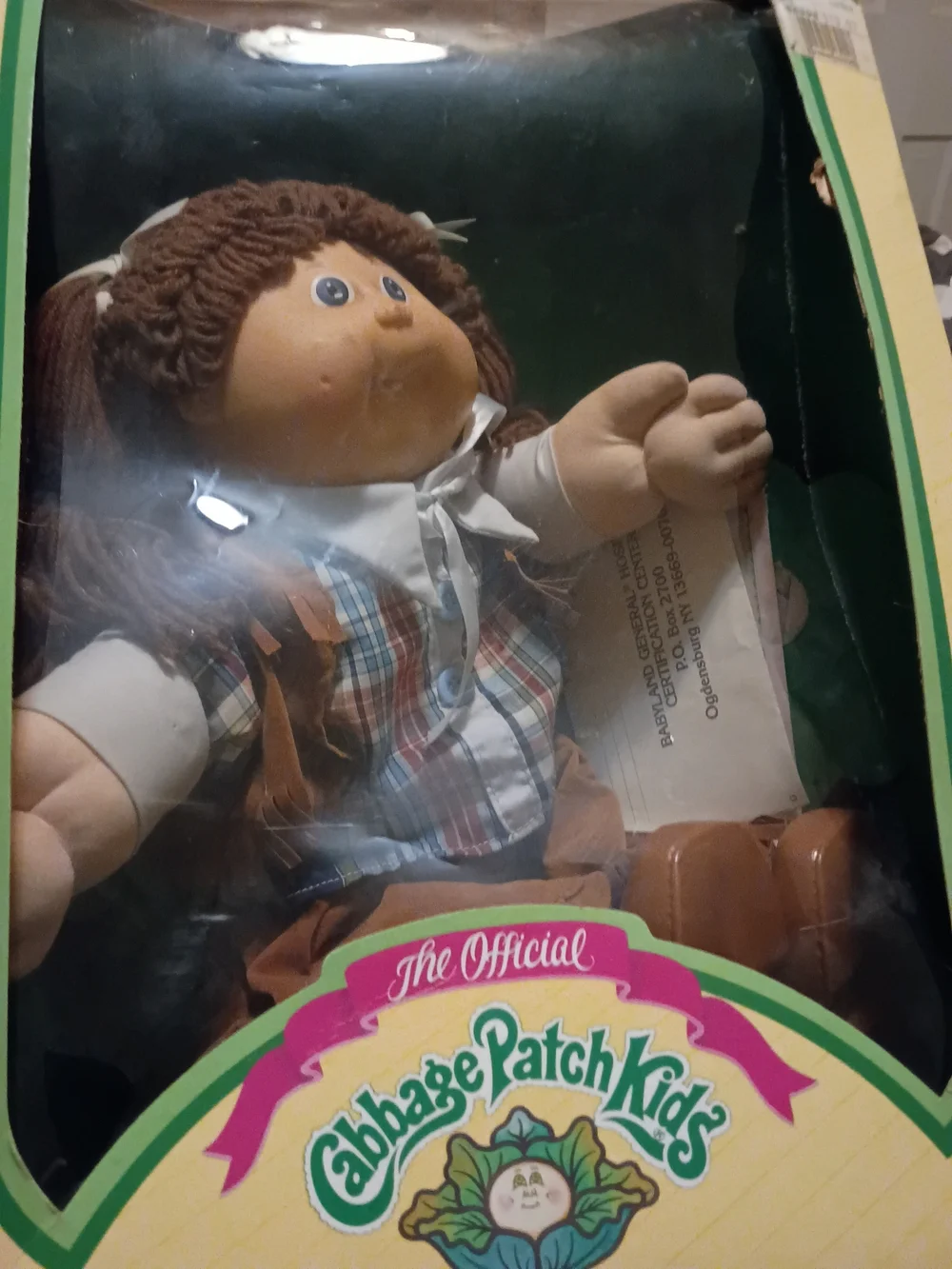 Violet Katrine Original Cabbage Patch Doll In Original Box